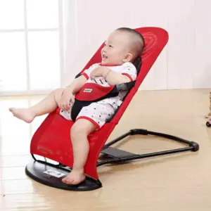 Baby Rocking Bouncer Chair – Soft, Foldable & Safe (No Toys)