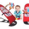 Baby Rocking Bouncer Chair – With 3 Toys | Soft, Foldable & Safe for Newborn to 3 Years