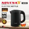 Novena NK59 Electric Kettle 0.8L – Fast Boiling, Safe Compact Electric Kettle