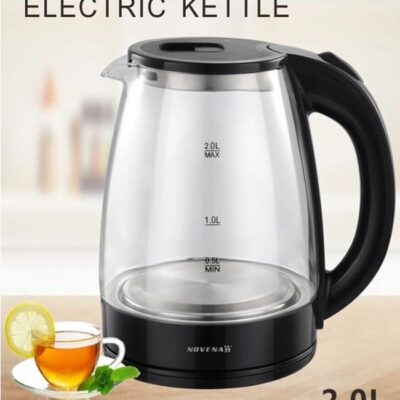 Novena Glass Fast Boiling Electric Kettle – 2 Liter