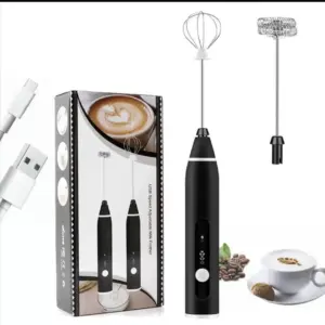 Mini Electric Handheld Milk Frother Electric Blender with USB Electrical Maker Whisk Mixer for Milk Frother Cappuccino