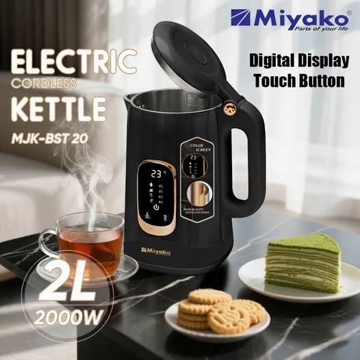 Miyako MJK-BST 20 Electric Kettle 2.0L with Auto Shut-Off | arikmart