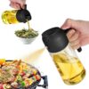 Oil Dispenser Bottle for – 2 in1 Oil Sprayer for Cooking, Air Fryer, Salad, 470ml Bottle