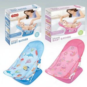Baby Bather / Bath Seat For Newborn / Infant – Pillow included – Summer Infant Washable Deluxe Baby Bather
