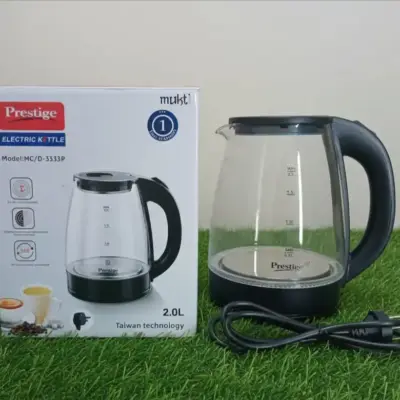 Prestige Electric Kettle MC/D-3333P – 2.0 Liter Glass Body