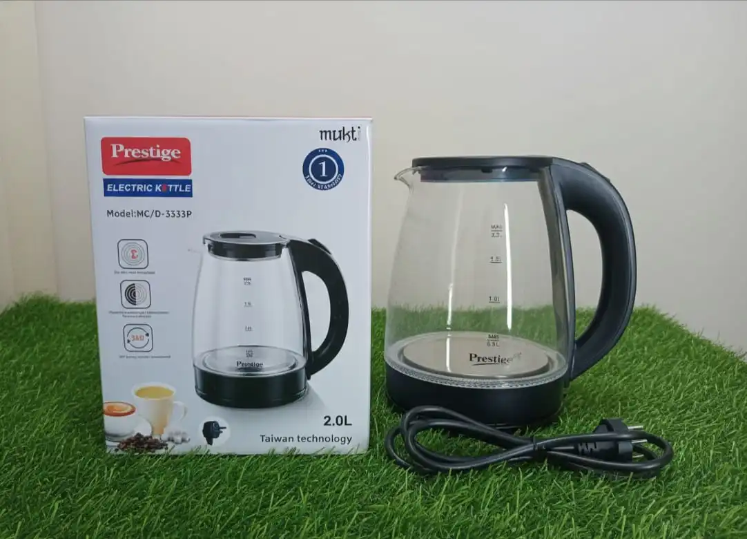 Prestige Electric Kettle MC/D-3333P – 2.0 Liter Glass Body