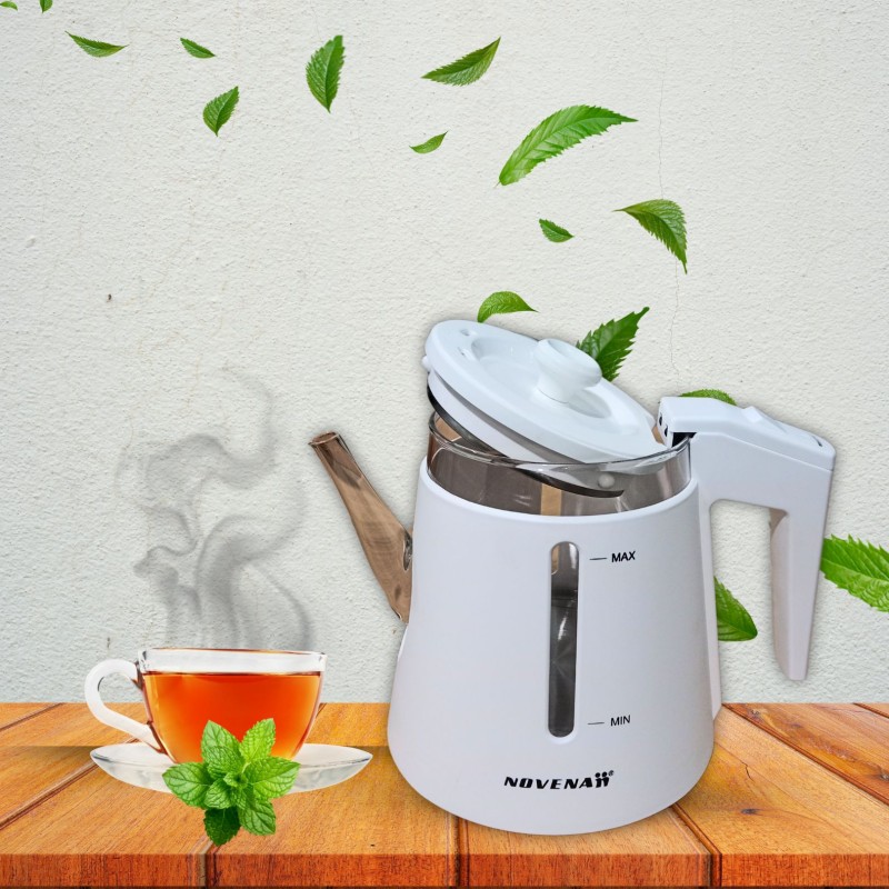 Novena NK50G Cordless Glass Electric Kettle 1.2 Liter | Ideal for Home & Office