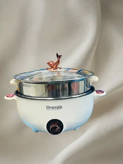 Oramko 6.5L Electric Cooking Pot Multi-Functional Hot Pot & Skillet