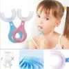 U-Shape Baby Toothbrush with Handle – Soft Silicone Kids Brush