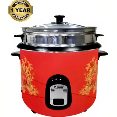 Kiam 2.8L Double Pot Rice Cooker SFB-5704 Stainless Steel