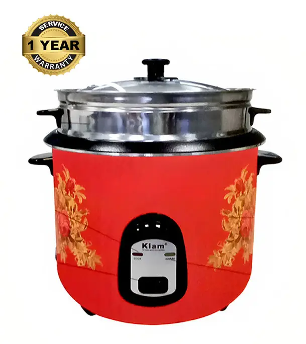 Kiam 2.8L Double Pot Rice Cooker SFB-5704 Stainless Steel