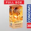 Coral 3 Fruits Flavors Girl Lubricated Latex Condom for Men