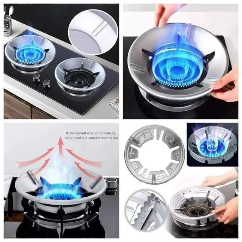 Energy Saving Gas Stove Windproof Cover Heat Disk Burner