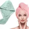 Fast Dry Microfiber Hair Drying Cap Towel Wrap