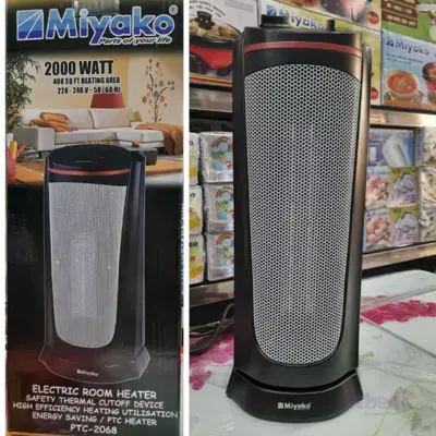 Miyako PTC 2068 Portable Electric Room Heater Fan 2000W