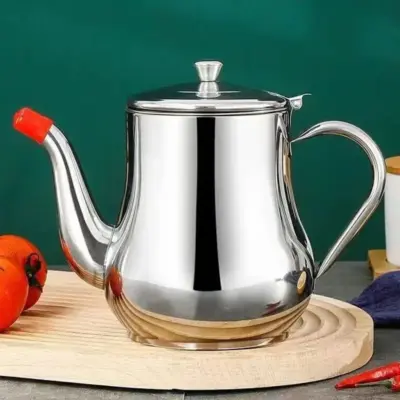 Stainless Steel Oil Strainer Pot 32oz with Filter