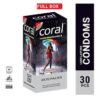 Coral Extra Time Lubricated Natural Latex Condom – Long-Lasting Performance & Comfort