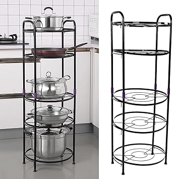 Stainless Steel 5-Layer Adjustable Kitchen Rack Organizer