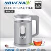 Novena NK41G Glass Electric Kettle – 1.7 Liter Fast Boil with Auto Shut-Off