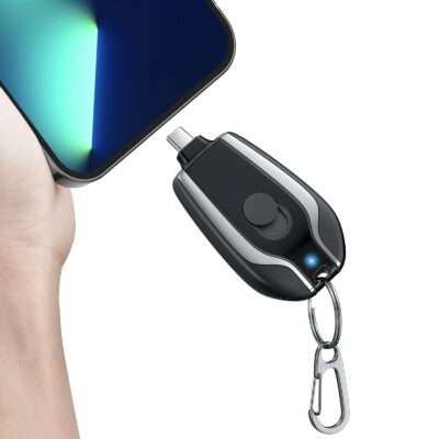 Keychain Portable Power Bank Type-C & iOS Charger