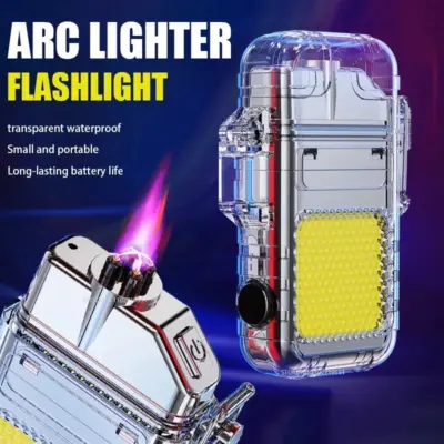 Waterproof Rechargeable ARC Plasma Lighter with LED