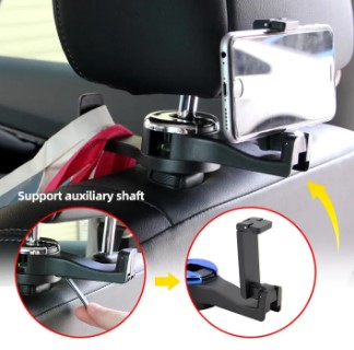 1pc Car Headrest Hook Phone Holder Seat Back Hanger Rear