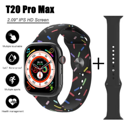 T20 PRO MAX Smart Watch with Bluetooth Calling & Fitness