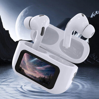 A9 Pro Touch Screen ANC Wireless Bluetooth 5.4 Earbuds