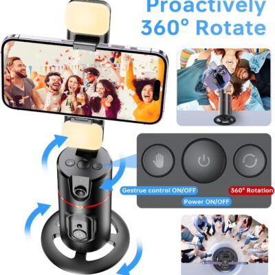 360° Auto Face Tracking Tripod Smart Phone Holder