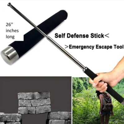 Self Defense Telescopic Stick 26 Inch Metal Protection Rod