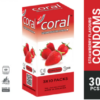 Coral Strawberry Flavoured Lubricated Natural Latex Condom – Smooth & Sweet Protection