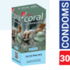Coral 3 Ice Cream Flavors Lubricated Natural Latex Condom | Triple Pleasure Pack | Made in Malaysia