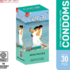 Coral Ultra Thin Extra Time Lubricated Natural Condom
