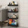 Narrow Multi-Purpose Gap Storage Trolley Rack Cart