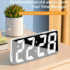 LED Mirror Digital Alarm Clock with Temperature Display