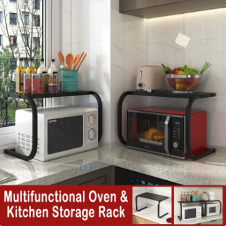 Microwave Oven Rack Multifunctional Kitchen Storage Shelf
