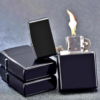 Black Steel Zippo Lighter – Matte Finish, Windproof