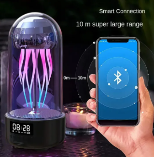 Jellyfish Bluetooth Speaker with Colorful Lights & Subwoofer