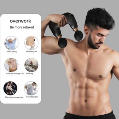 Double Head Mini Massage Gun for Deep Muscle Pain Relief