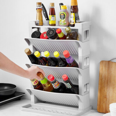 Kitchen 3-Layer Storage Rack – Organizer for Utensils