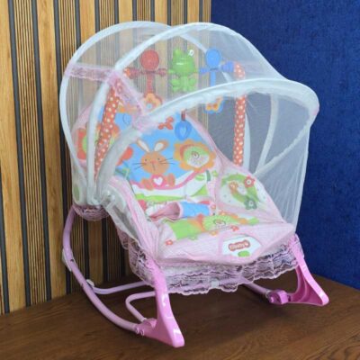 Baby Toddler Rocking Chair with Mosquito Net Safe Seat