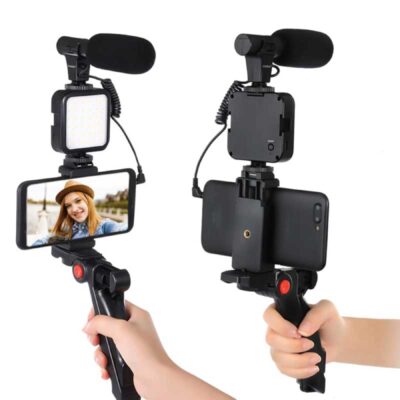 Live Video Making Kit AY-49 – Mobile Vlogging Tripod Set