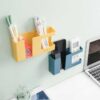 Two Layer Wall Organizer Box - Punch Free TV Remote Holder
