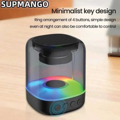 Colorful Light Bluetooth Speaker with 3D Bass Audio