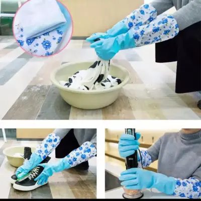 Heavy Duty Rubber Cleaning Gloves for Kitchen Dishwashing
