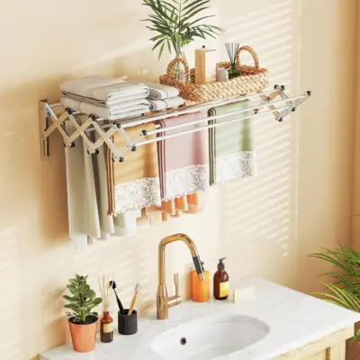 Wall Mounted Extendable Stainless Steel Clothes Dryer