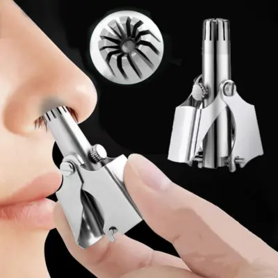 Manual Nose & Ear Hair Trimmer Stainless Steel Razor