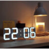3D LED Digital Clock Wall & Table Alarm with Bright Display