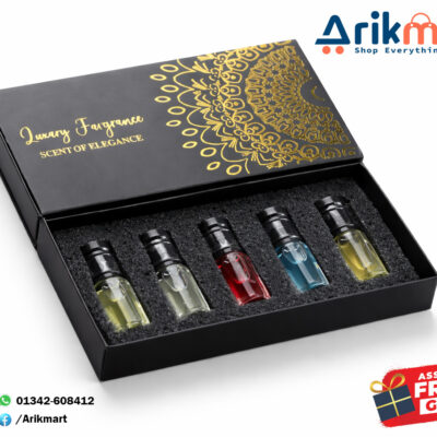 Premium 5-in-1 Attar Gift Box – 3ml Perfume Oils Price in Arik Mart